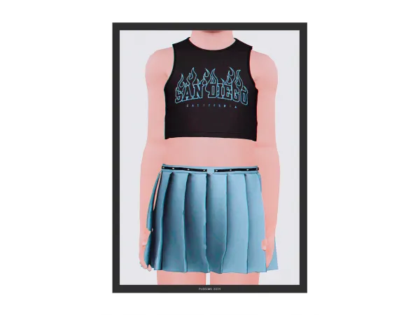 BAAM T Shirt Skirt by Plbsims - The Sims 3 Custom Content
