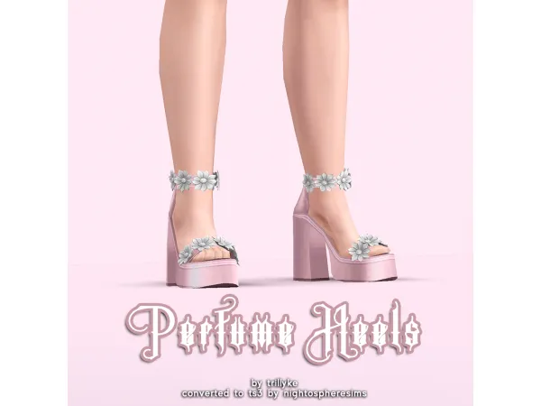 TRILLYKE PERFUME HEELS - The Sims 3 Custom Content
