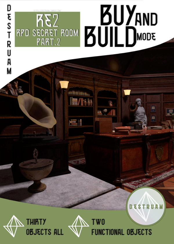 Alpha RPD Secret Room p 2 by simsfinds - The Sims 4 Custom Content