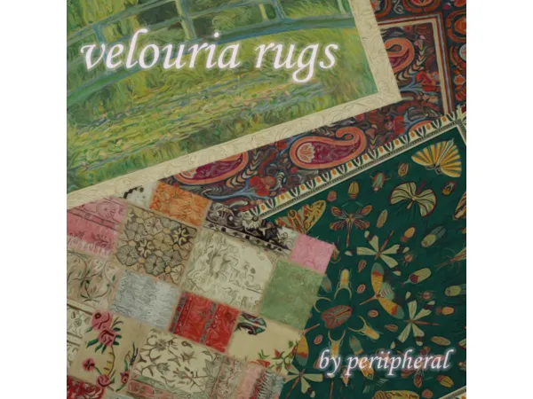 Mix velouria rugs - The Sims 4 Custom Content