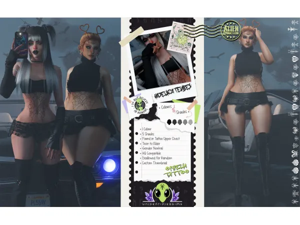 Mix Ophelia Tattoo Public Pictures by unidentifiedsims - The Sims 4 Custom Content
