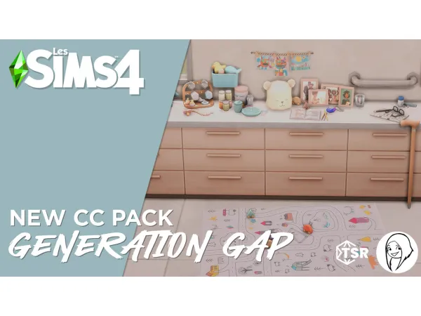 Maxis Match Generation gap set - The Sims 4 Custom Content