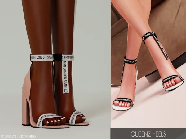 Mix Queenz heels by overkillsimmer - The Sims 4 Custom Content