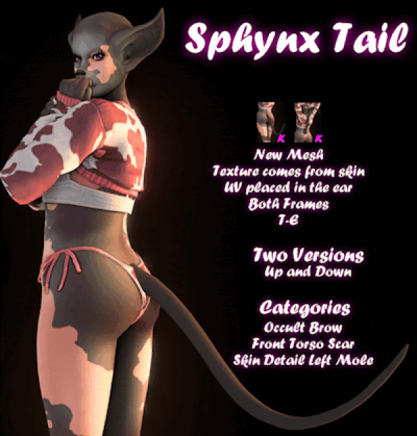 Maxis Match [Keiros] Sphynx Tail by simsfinds - The Sims 4 Custom Content