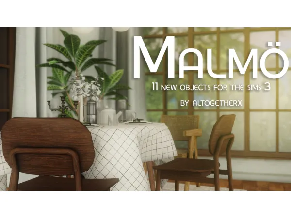 altogetherx malmö dining set - The Sims 3 Custom Content