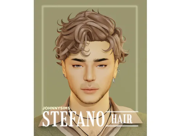 Maxis Match Stefano Hair by johnnysims - The Sims 4 Custom Content