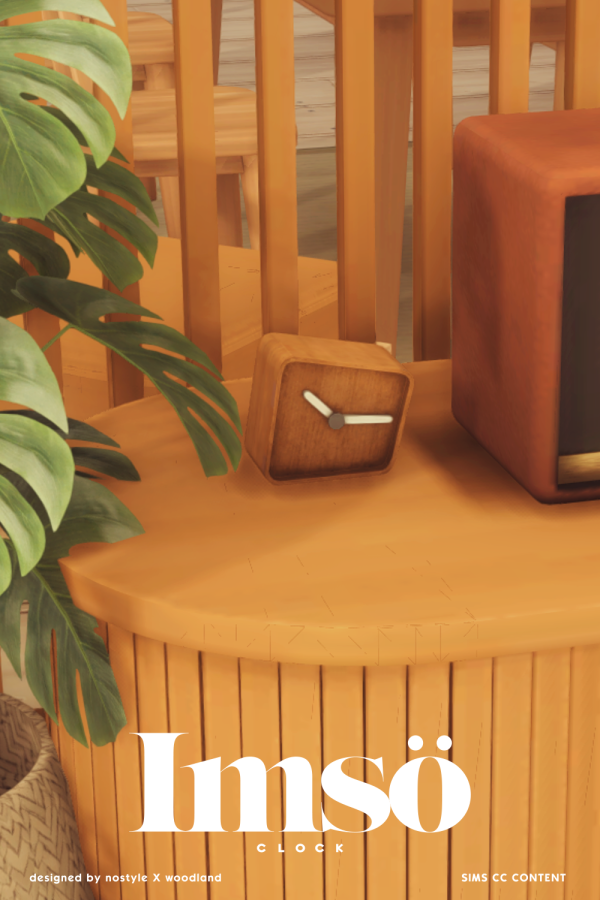 Maxis Match Clock by simsfinds - The Sims 4 Custom Content