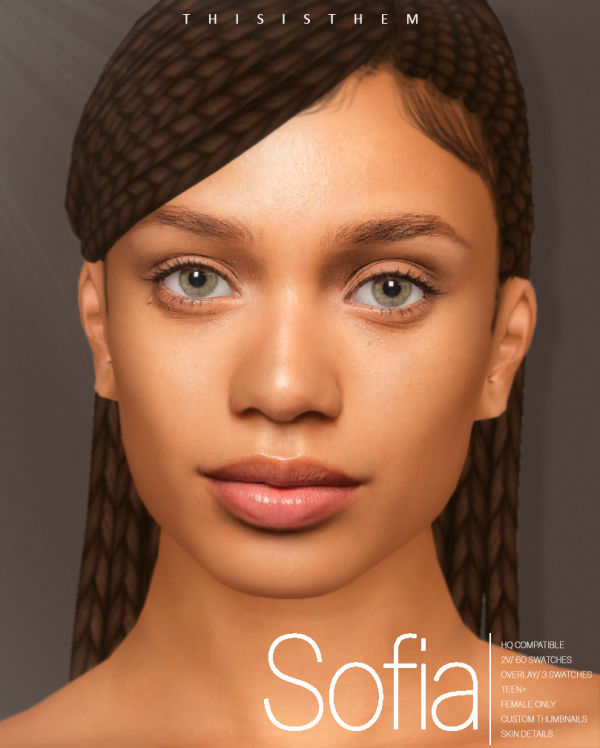 Alpha Sofia Skin Sim by simsfinds - The Sims 4 Custom Content