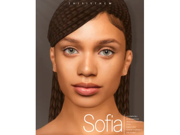 Alpha Sofia Skin Sim by thisisthem - The Sims 4 Custom Content