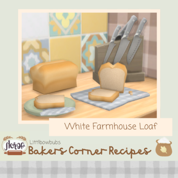 Maxis Match White Farmhouse Loaf by simsfinds - The Sims 4 Custom Content