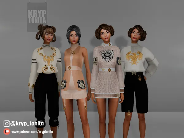 Mix COLLECTION JUNE by kryptonita - The Sims 4 Custom Content