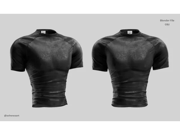 Alpha 2024 Apr08 (sims4) Sport Fitted Top by simsfinds - The Sims 4 Custom Content