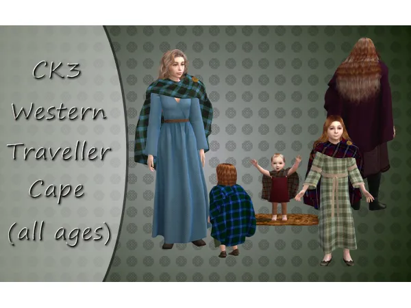 CK3 Western Traveller Cape Conversion by vintagesimstress