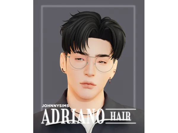 Maxis Match Adriano Hair by johnnysims - The Sims 4 Custom Content