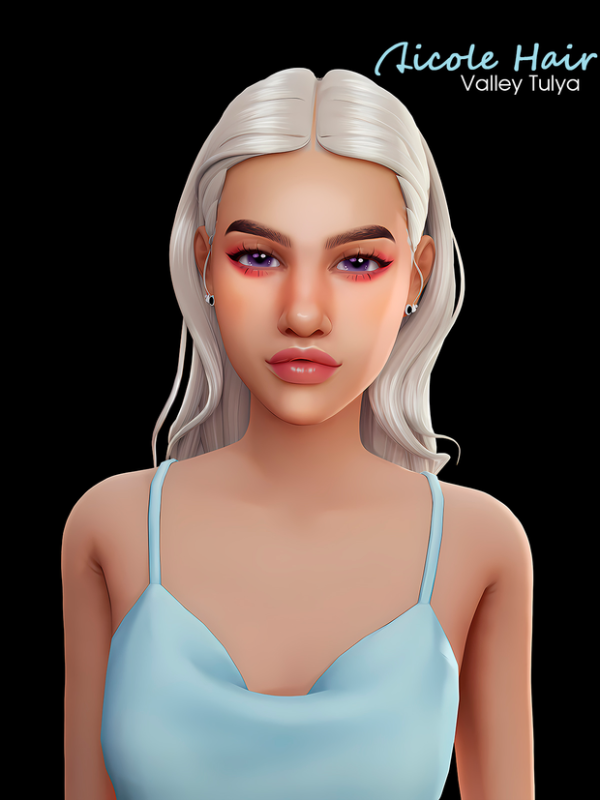 Maxis Match Nicole Hair by simsfinds - The Sims 4 Custom Content