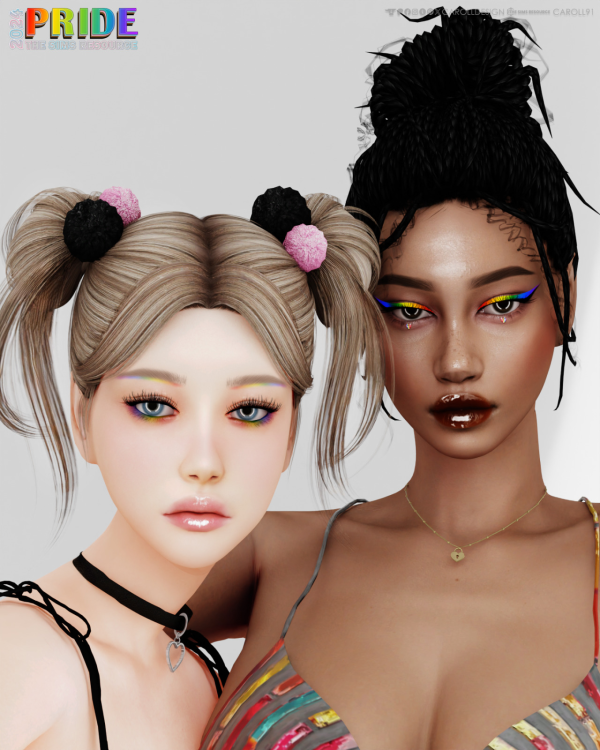 Alpha 10140174836913E34 Pride makeup collection 2024 10140174836913E34 by simsfinds - The Sims 4 Custom Content