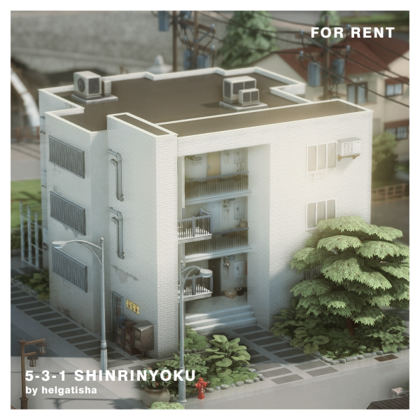 Maxis Match 5 3 1 Shinrinyoku (For Rent) by simsfinds - The Sims 4 Custom Content