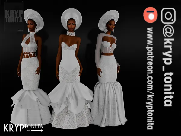 Mix modern bride collection by kryptonita - The Sims 4 Custom Content