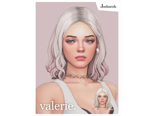 Maxis Match Valerie Hair (Hair Commissions) by jo_se_oh - The Sims 4 Custom Content