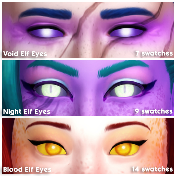 Mix Elf Eyes by simsfinds - The Sims 4 Custom Content