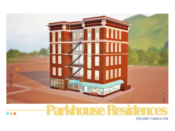 parkhouse residences by xoelands - The Sims 3 Custom Content