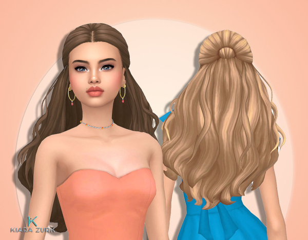 Maxis Match Marseli Hairstyle V2 by simsfinds - The Sims 4 Custom Content