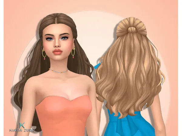 Maxis Match Marseli Hairstyle V2 - The Sims 4 Custom Content