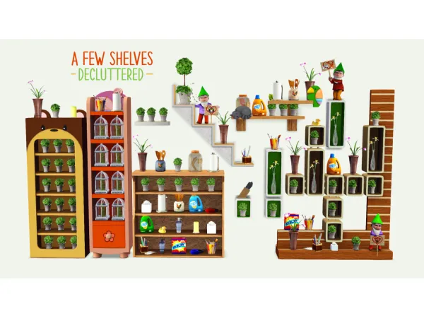 Some Store shelves decluttered - The Sims 3 Custom Content