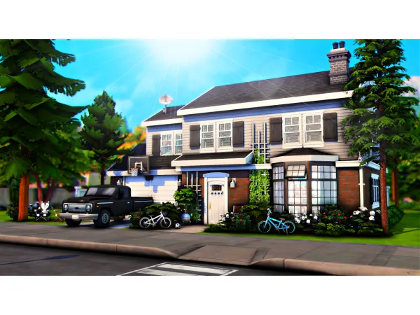 Maxis Match A Home For a Single Dad 4 Kids - The Sims 4 Custom Content