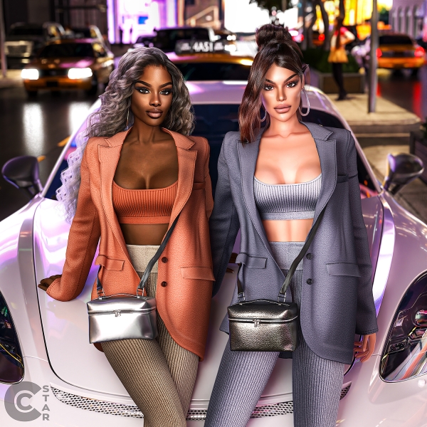 Alpha Spring Blazer with tank top cool_content_star by cool_content_star - The Sims 4 Custom Content