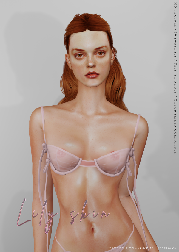Alpha Lily SKIN TRAY FILES by simsfinds - The Sims 4 Custom Content