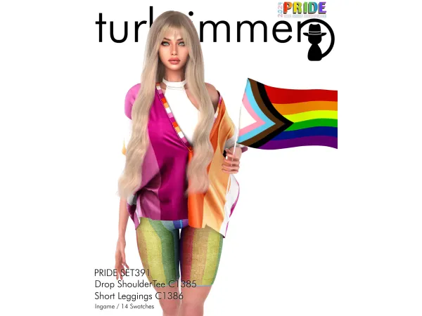 Alpha PRIDE SET391 - The Sims 4 Custom Content