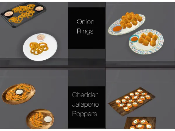 Alpha [6624 TAKE TWO ] 4 Snacks by qmbibi - The Sims 4 Custom Content