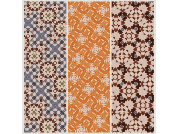 Mix Moroccan Floor Tiles 2 - The Sims 4 Custom Content