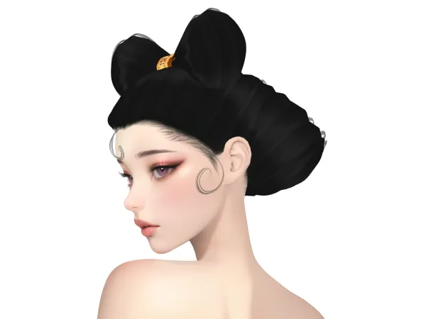 Alpha ir7770_SueDaJiHair by Ir_7770 - The Sims 4 Custom Content