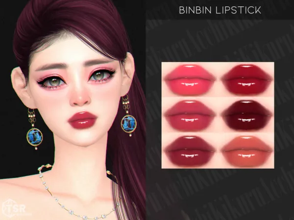 Alpha Binbin Lipstick - The Sims 4 Custom Content