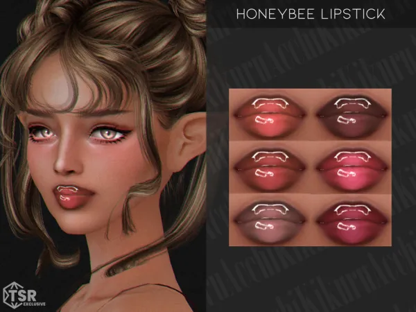 Alpha Honeybee Lipstick - The Sims 4 Custom Content