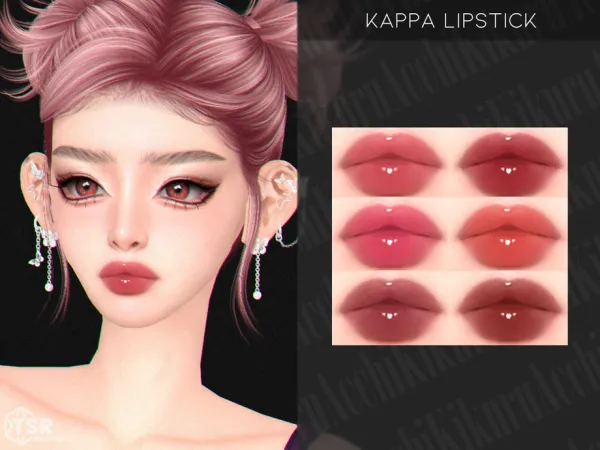 Alpha Kappa Lipstick - The Sims 4 Custom Content