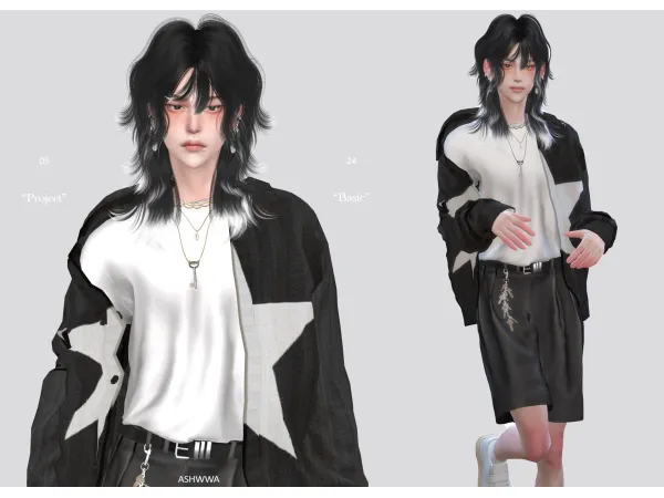 Alpha 2024 May04 (sims4) Basic Cardigan set by ashwwa - The Sims 4 Custom Content