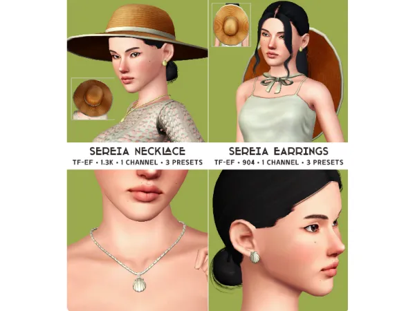 Serenity Vacanza Collection accessory conversion - The Sims 3 Custom Content