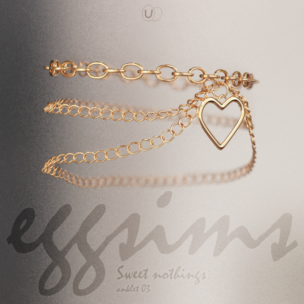 Alpha [ ] Sweet nothings (anklet 03) by simsfinds - The Sims 4 Custom Content