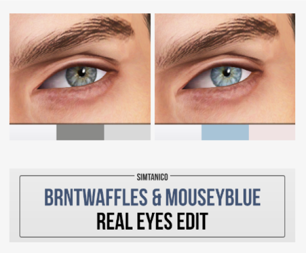 BrntWaffles and MouseyBlues Real Eyes Edited by simsfinds - The Sims 3 Custom Content