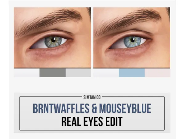 BrntWaffles and MouseyBlues Real Eyes Edited - The Sims 3 Custom Content