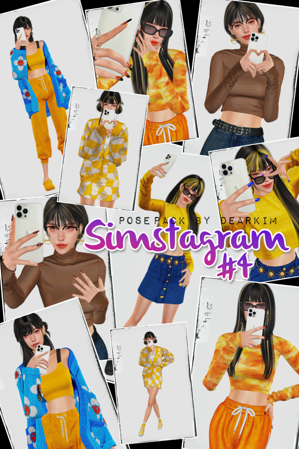 Mix Simstagram 4 by simsfinds - The Sims 4 Custom Content