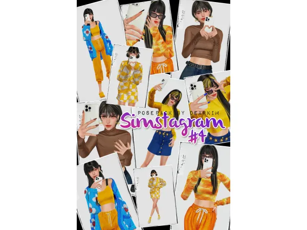 Mix Simstagram 4 by dearkims - The Sims 4 Custom Content