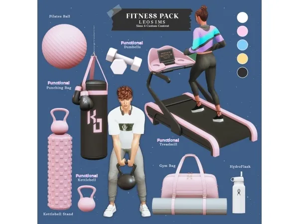 Mix Fitness Pack - The Sims 4 Custom Content
