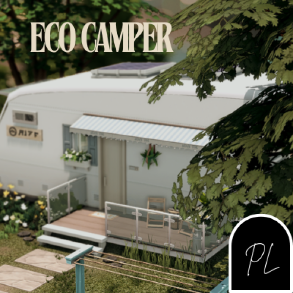 Mix Eco camper by simsfinds - The Sims 4 Custom Content
