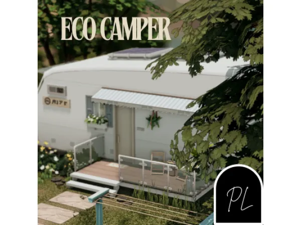 Mix Eco camper by PilarLeon - The Sims 4 Custom Content