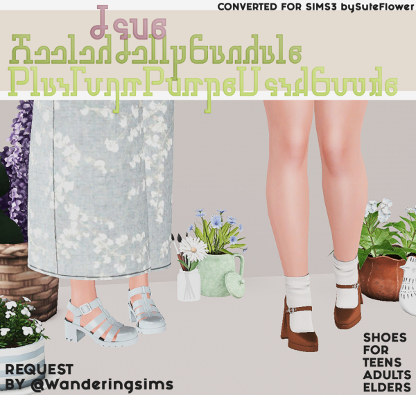 4TO3 Jius HeeledJellySandals PlatformPumpsWithSocks by simsfinds - The Sims 3 Custom Content