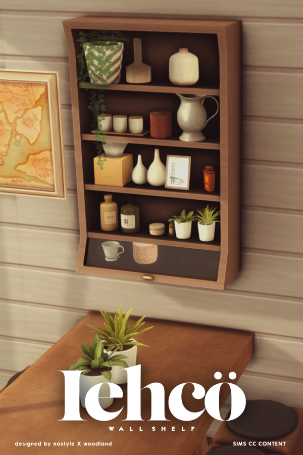 Maxis Match shelf by simsfinds - The Sims 4 Custom Content